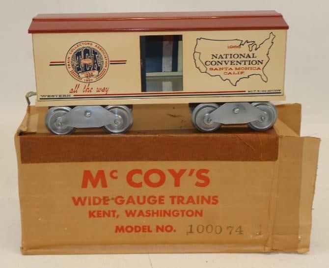 McCoy Standard Gauge 1966 TCA National Convention Box Car In Original Box: 13" x 6.5" x 4.5"