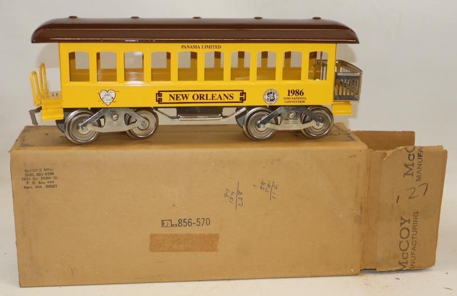 McCoy Standard Gauge 1986 TCA 32nd National Convention Pullman Panama Limited Passenger Car In: 16" x 6.5" x 4"