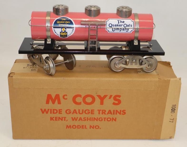 McCoy Standard Gauge The Quaker Oats Company Tanker In Original Box (Pink): 13" x 6.5" x 4"