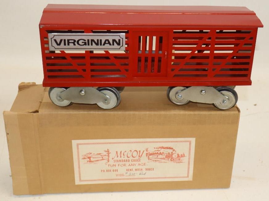 McCoy Standard Gauge Virginian Box Car In Original Box: 12" x 6" x 4"