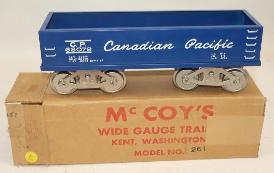 McCoy Standard Gauge Canadian Pacific Gondola In Original Box: 12.5" x 4" x 4"