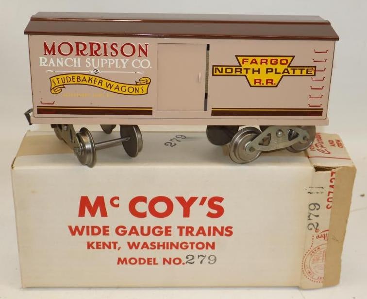 McCoy Standard Gauge Morrison Ranch Supply Box Car In Original Box (1 of 4)