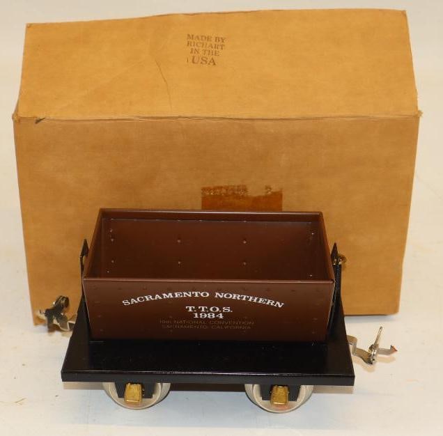 Richart Standard Gauge 1984 TTOS Sacramento Northern Ore Cart In Original Box: 9" x 5.5" x 5.5"