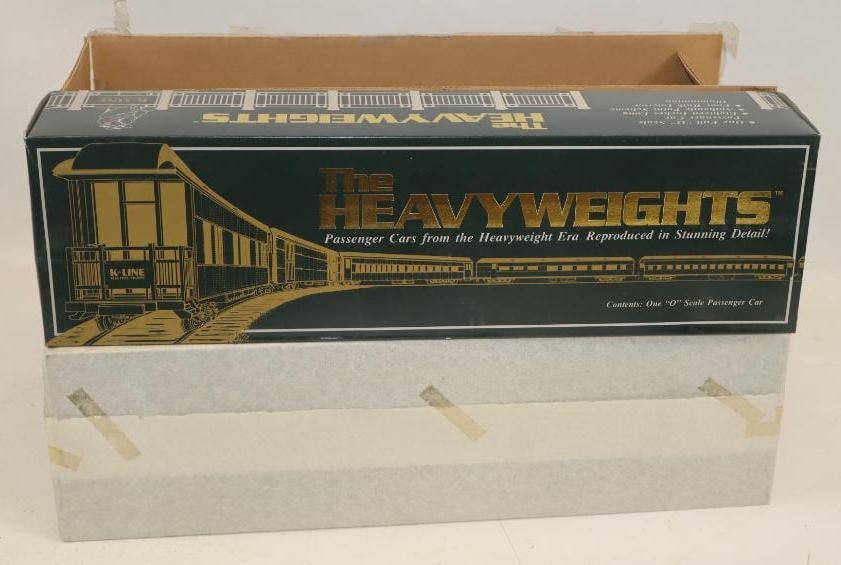 Group of 2 Heavy Weight Harry C Ives Coach Passenger Cars in Original Boxes: 20.5" x 8.5" x 6"