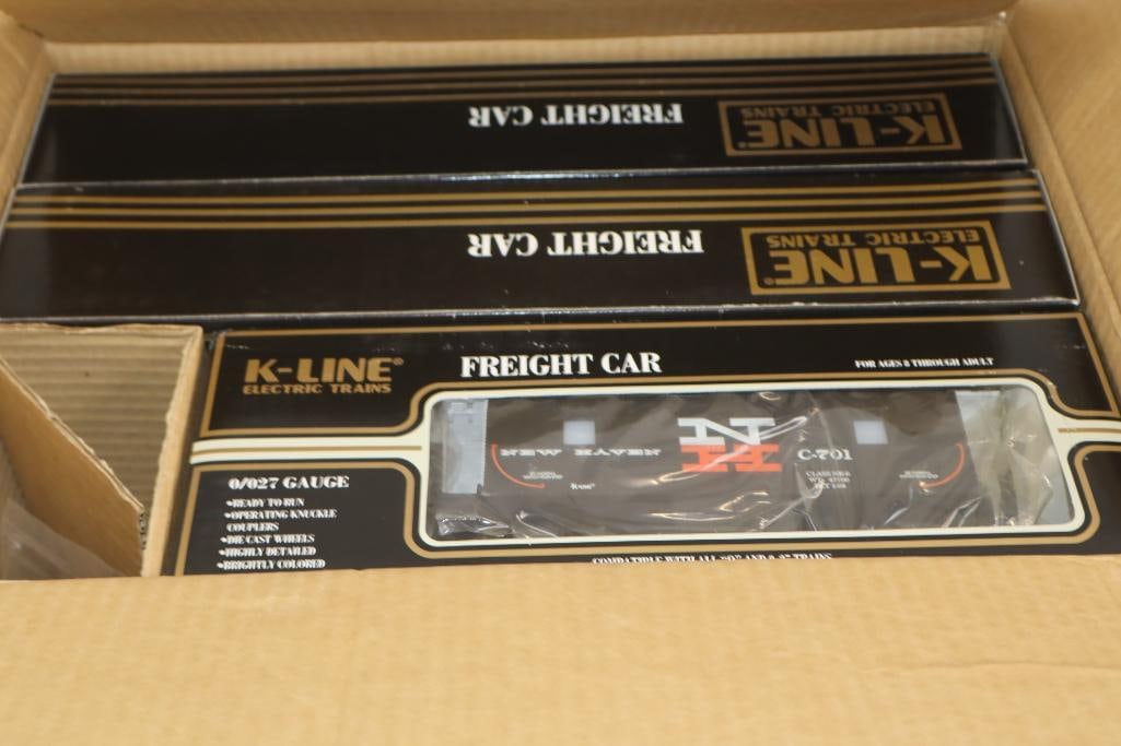K Line New Haven Rolling Stock Assortment Set in Original Box: 15" x 10.5" x 6"