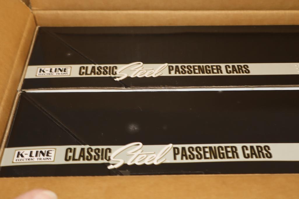 K Line KCC Golden State Passenger Car Master Train Set in Original Box: 22" x 18" x 14.5"
