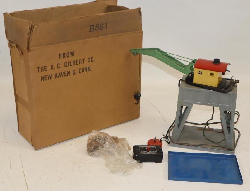 American Flyer Electro-Matic Crane in Original Box: 11.5" x 4.5" x 9"