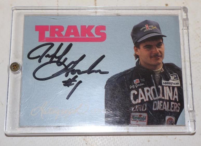 1992 Jeff Gordon Traks Signed Trading Card (1 of 2)