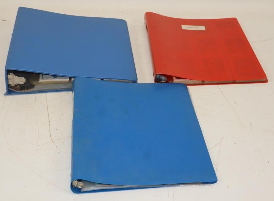 Group of Three Binders with 1988 Maxx Racing, 1991 Motor Sport, 1992 Stock Car Racing Trading Cards: Each binder is 11.5" x 10.5" x 2"