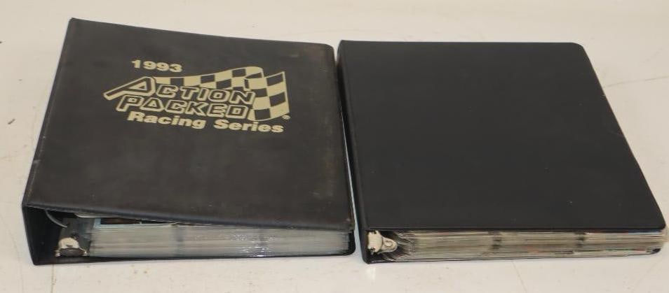 Group of Two Binders with 1993 & 1994 Action Packed Embossed NASCAR Trading Cards (1 of 6)
