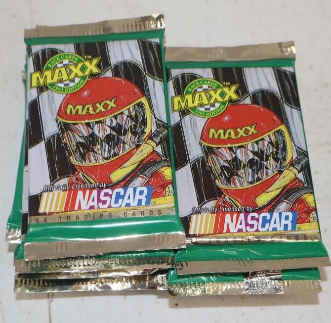 Group of 20 1993 Maxx NASCAR Unopened Trading Card Packs: 2.5" x 3.5" x each