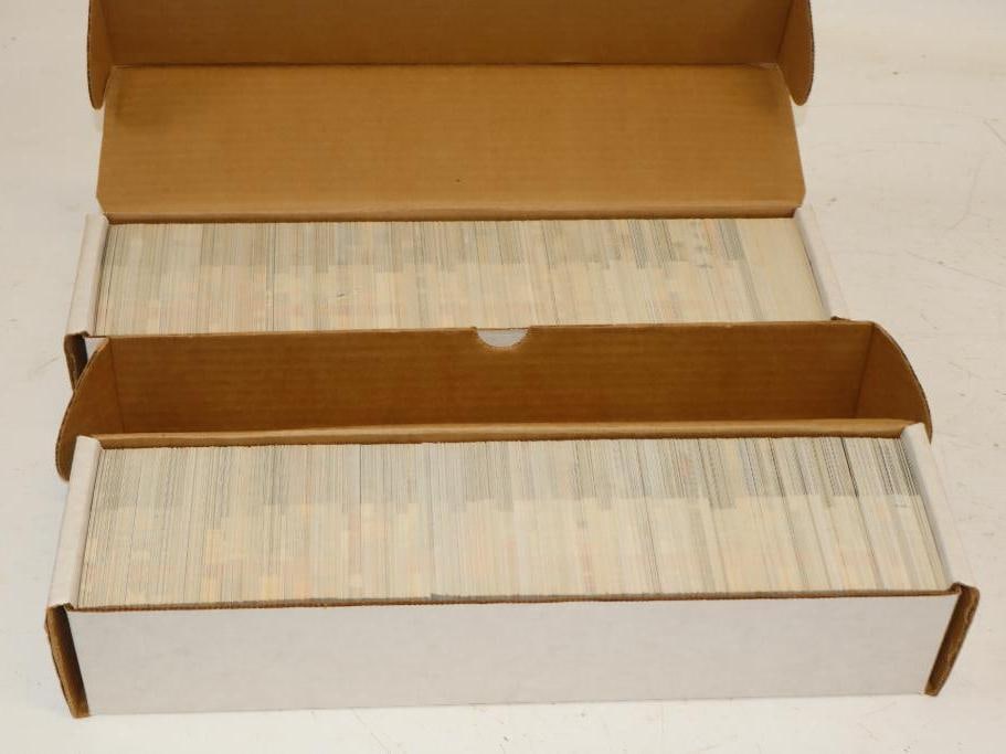 Group of 2 1991 Winston Cup NASCAR Boxes of Cards: Each box measures 14.5" x 4.5" x 3"