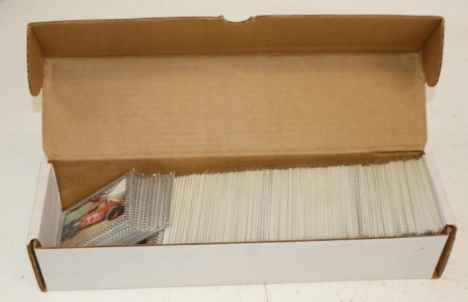 Box of 1992 Pioneers of Stock Car Trading Card Packs: 14" x 4" x 3"