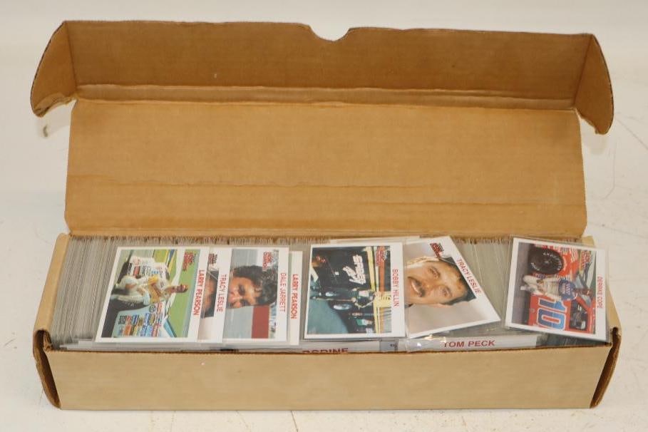 Box of Racing Champion NASCAR Trading Cards: 14" x 4" x 3"