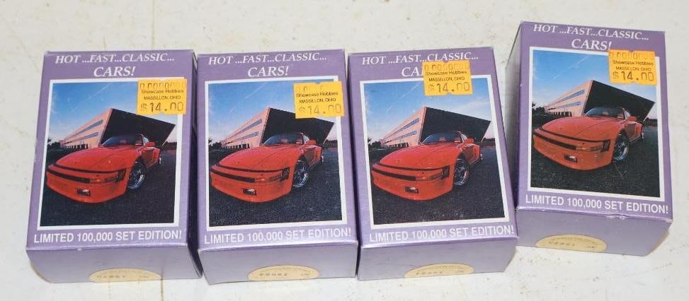 Group of 4 1991 Dream Machines 100 Card Factory Sealed Sets: 2.5" x 1.75" x 3.5"