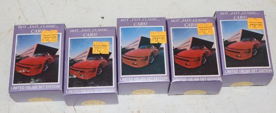 Group of 5 1991 Dream Machines 100 Card Factory Sealed Sets: 2.5" x 1.75" x 3.5"