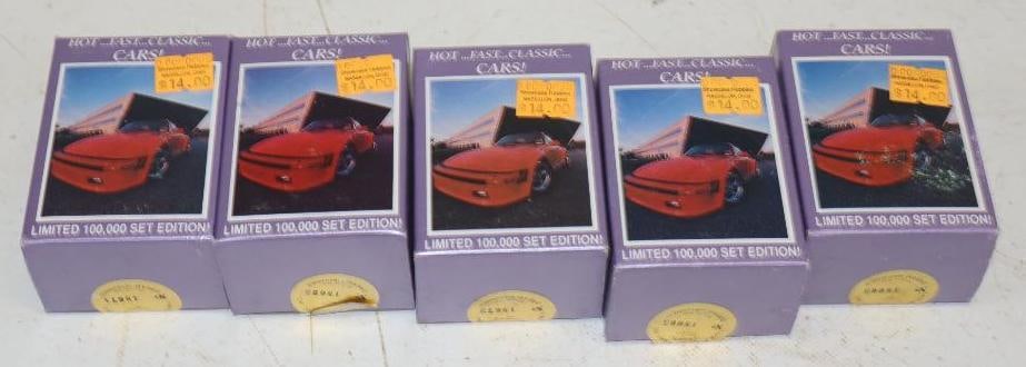 Group of 5 1991 Dream Machines 100 Card Factory Sealed Sets: 2.5" x 1.75" x 3.5"
