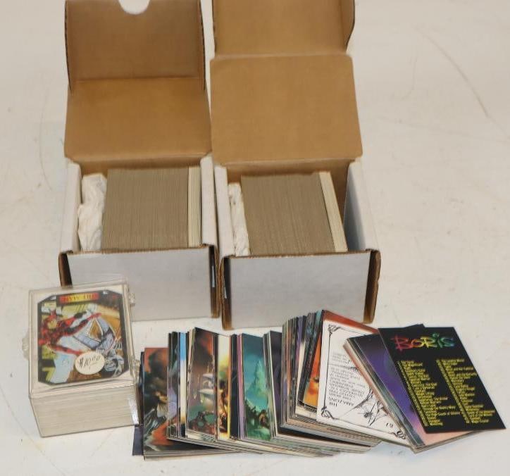 Group of 4 1989 Batman and 1987 Colossal Conflicts Trading Card Cases: 4.5" x 4" x 3" is the largest