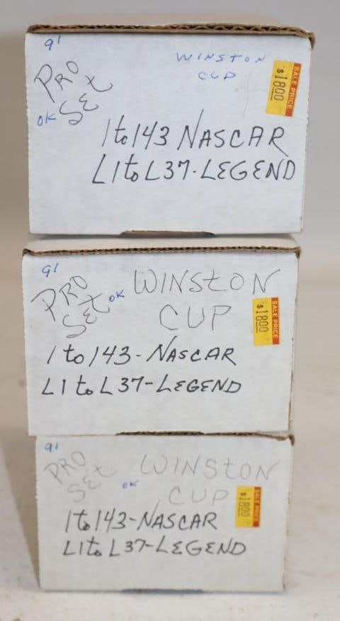 Group of 3 Winston Cup Pro Set NASCAR Trading Card Sets (1 of 2)