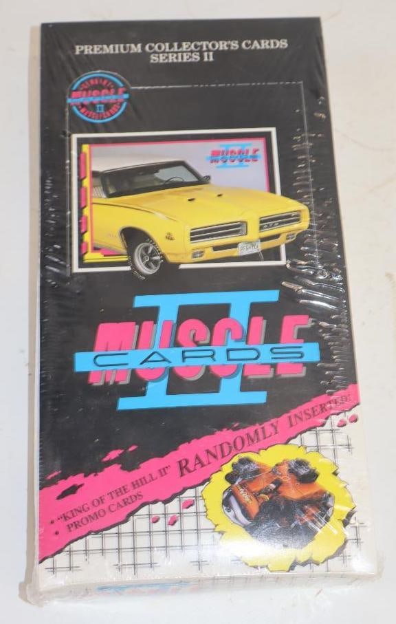 Unopened Box of 36 Packs of 1993 Muscle Cares Series 2 Trading Cards: 10.25" x 5.25" x 1.5"