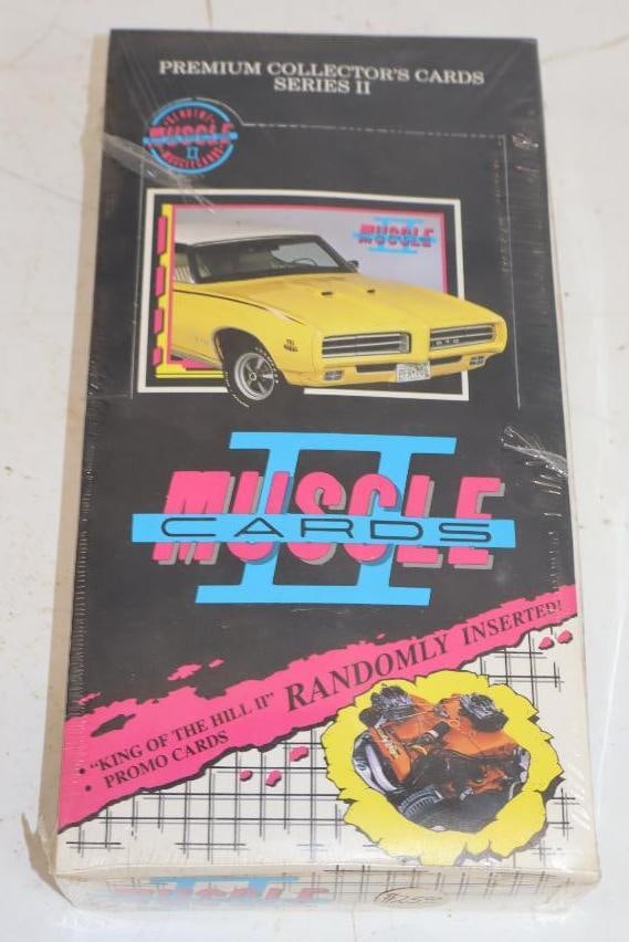 Unopened Box of 36 Packs of 1993 Muscle Cares Series 2 Trading Cards: 10.25" x 5.25" x 1.5"