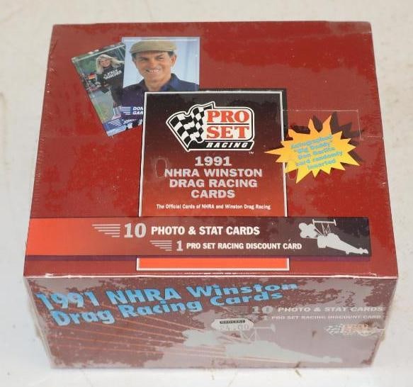 1991 Pro Set NHRA Winston Drag Racing 36 Pack Unopened Box of Trading Cards (1 of 2)