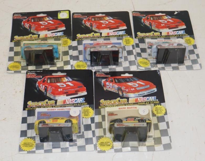 Group of 5 1991 Racing Champion Diecast Racing Stock Cars: 1/64 Scale Cars