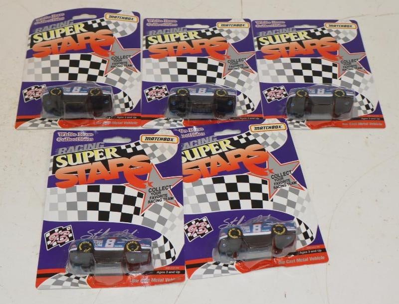 Group of 5 Matchbox Super Racing Stars Diecast Racing Stock Cars Sterling Marlin: 1/64 Scale Cars
