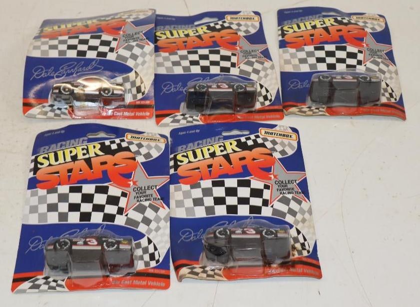 Group of 5 Matchbox Super Racing Stars Diecast Racing Stock Cars Dale Earnhardt: 1/64 Scale Cars