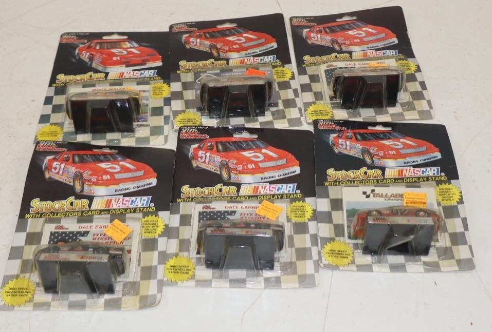 Group of 6 1991 Racing Champion Diecast Racing Stock Cars: 1/64 Scale Cars