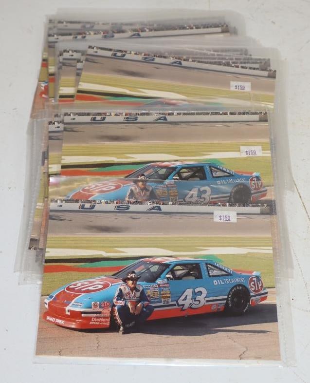 Large Group of Richard Petty with Car Limited Edition 1992 Fan Appreciation Tour Photo Cards: 7" x 5" each