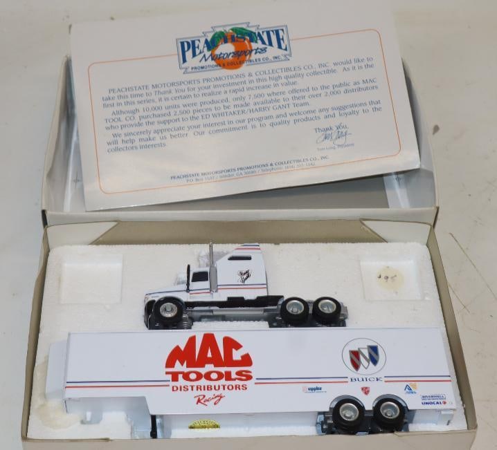 Harry Gant MAC Tools Race Team Hauler Diecast in Original Box (1 of 6)