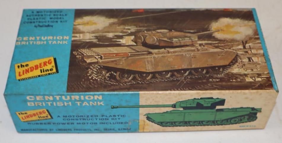 The Lindberg Line British Tank Model In Original Box: 8" x 3.5" x 2"
