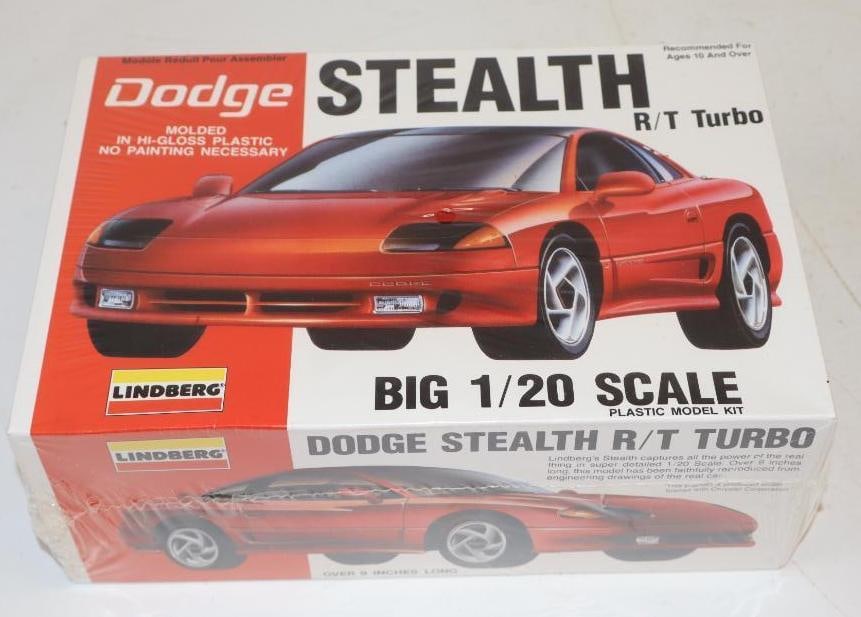 NOS Lindberg Dodge Stealth R/T Turbo 1/20 Scale Model In Original Box: 10.5" x 7" x 4"