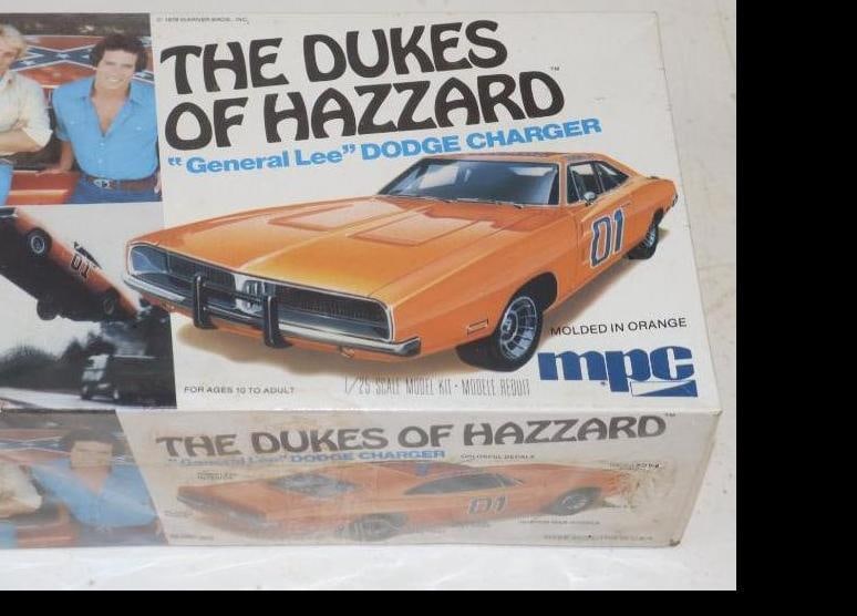NOS MPC Dukes Of Hazzard "General Lee" 1/25 Scale Model In Original Box: 9" x 6" x 3.5"