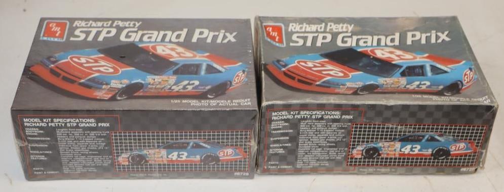 Group Of 2 AMT Richard Petty STP Grand Prix Nascar 1/25 Scale Models IN Original Boxes: 9" x 6" x 4" 1 Box Is Unopened, The Other Is Missing Car Body And Chassis