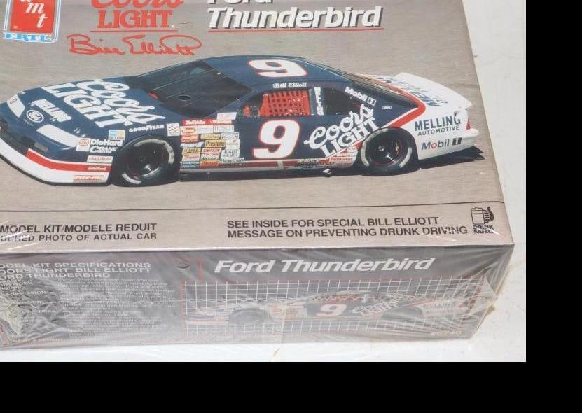 NOS AMT Coors Light Ford Thunderbird Nascar 1/25 Scale Model In Original Box (1 of 2)