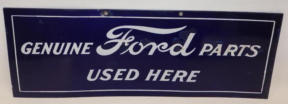 Ford Genuine Parts Sold Here SSP Porcelain Sign (1 of 5)