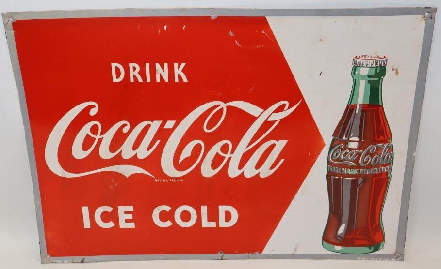 Drink Ice Cold Coca-Cola SST Sign (1 of 8)
