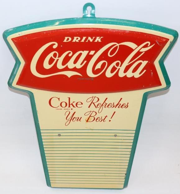 Drink Coca-Cola Fishtail SST Calendar Sign (1 of 4)