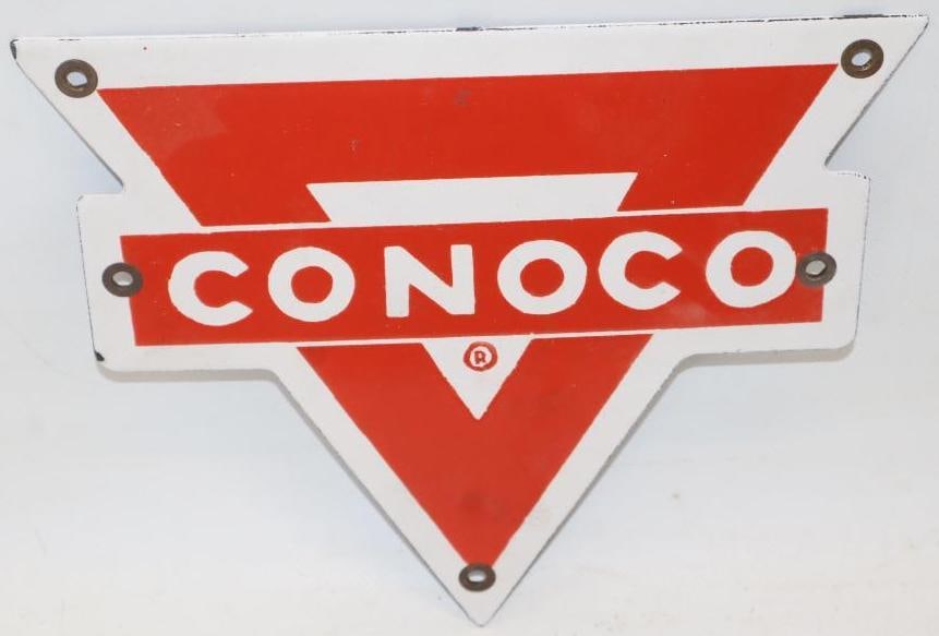 Conoco Motor Oil SSP Porcelain Rack Sign (1 of 4)