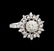 14KT White Gold 0.51 ctw Diamond Ring