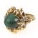 A ring circa 1950. Gold, rose cut diamonds and a