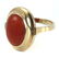 A ring circa 1950 with an 18k. yellow gold setting with