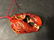 Large old Chinese Amber Carvings with Fish , lotus an - 8