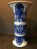 ANTIQUE Chinese Blue and White GU Vase, Kangxi period.