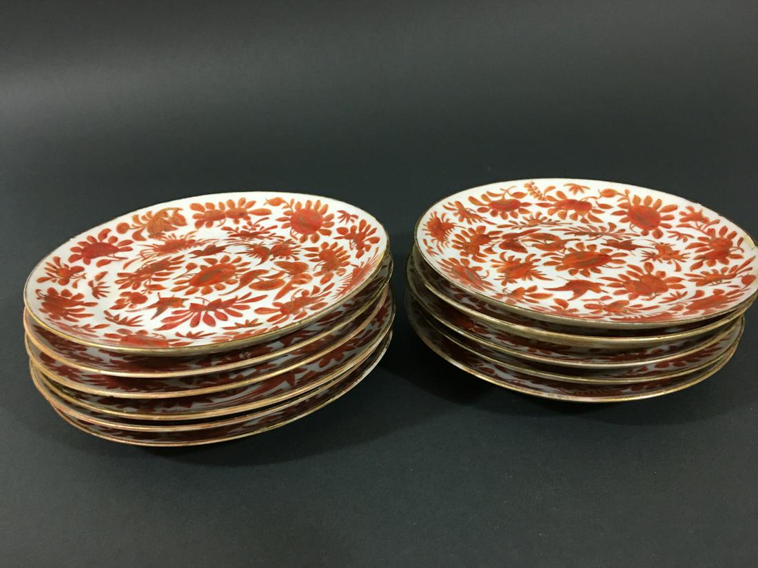OLD Chinese Sacred Birds plates (11 pieces), 19th: OLD Chinese Sacred Birds plates (11 pieces), 19th century. 6"