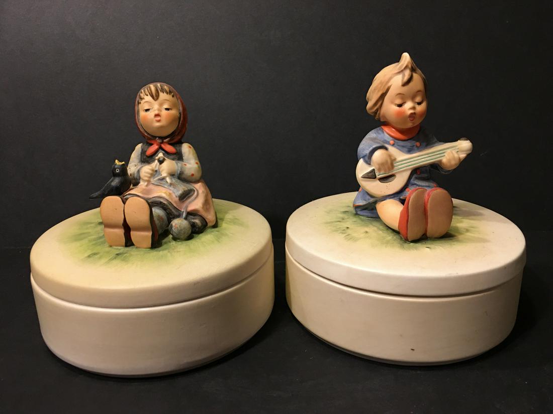 Goebel Hummel Candy Boxes "Happy Pastimes" & "Joyful", (1 of 3)