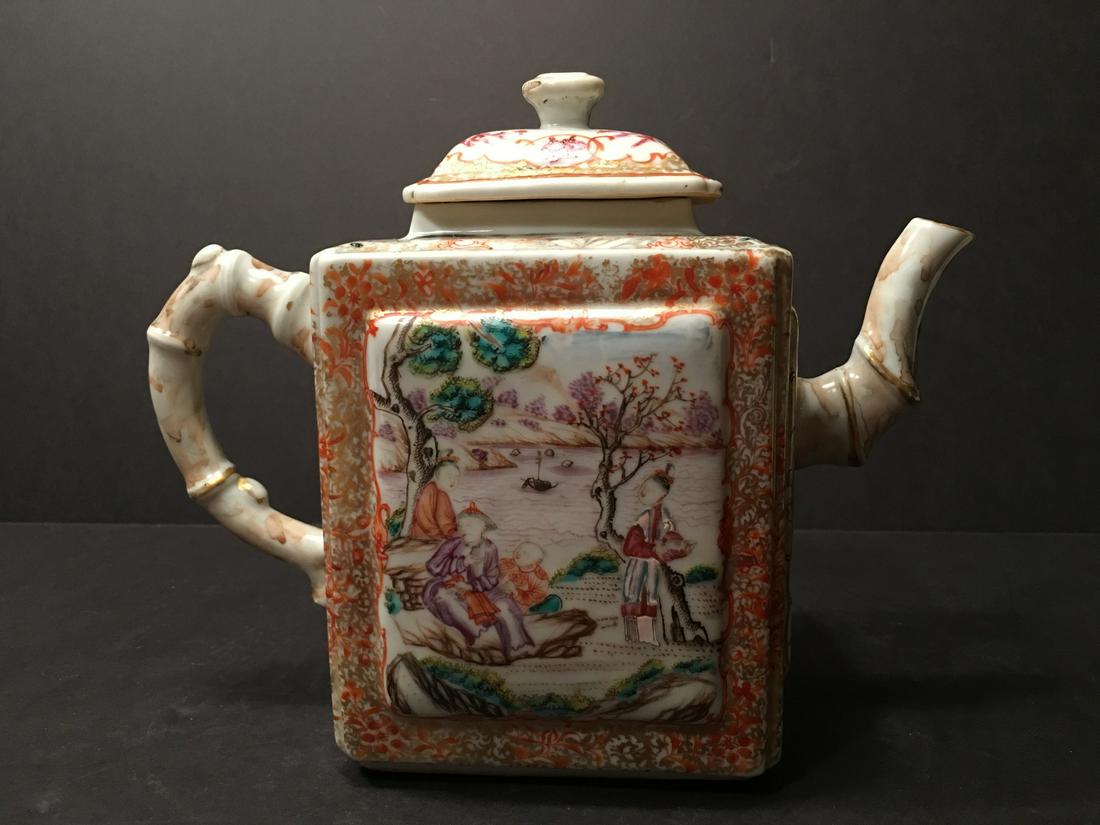 ANTIQUE Rare Huge Chinese Mandarin Palette Teapot, 18th (1 of 7)