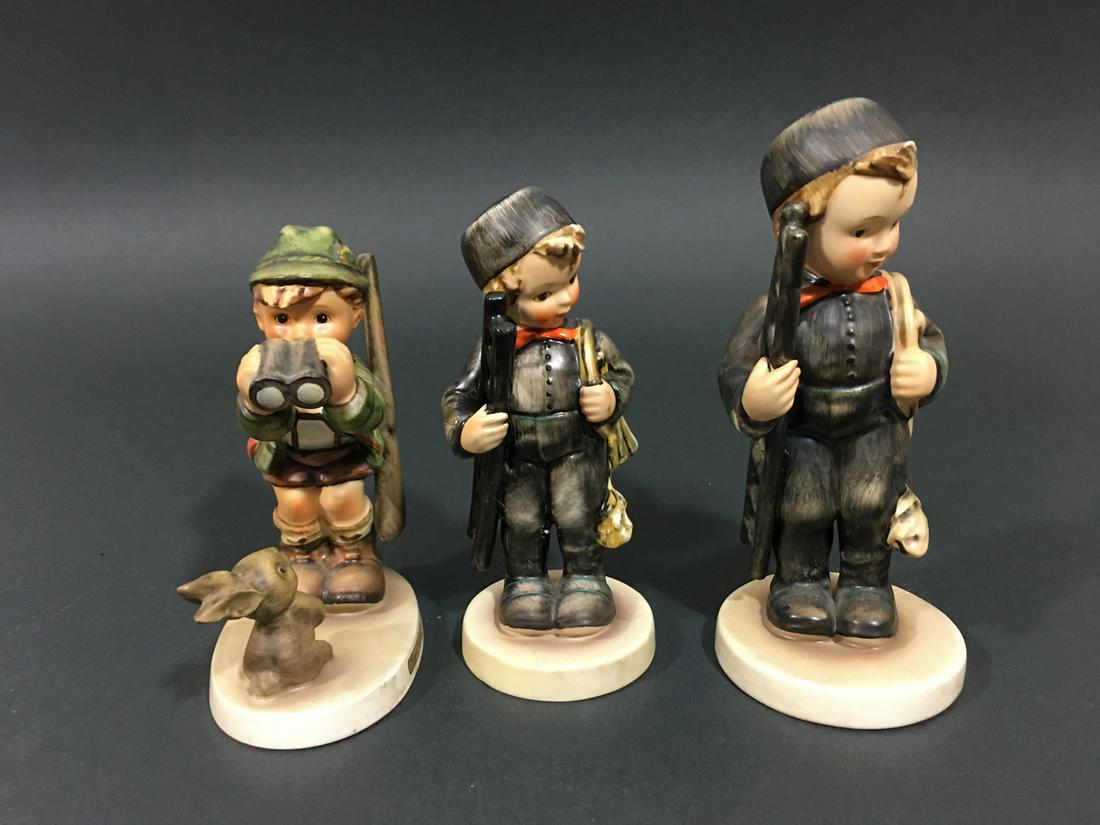 Three Hummel figures, trade mark 2, 3, 4 (1 of 4)